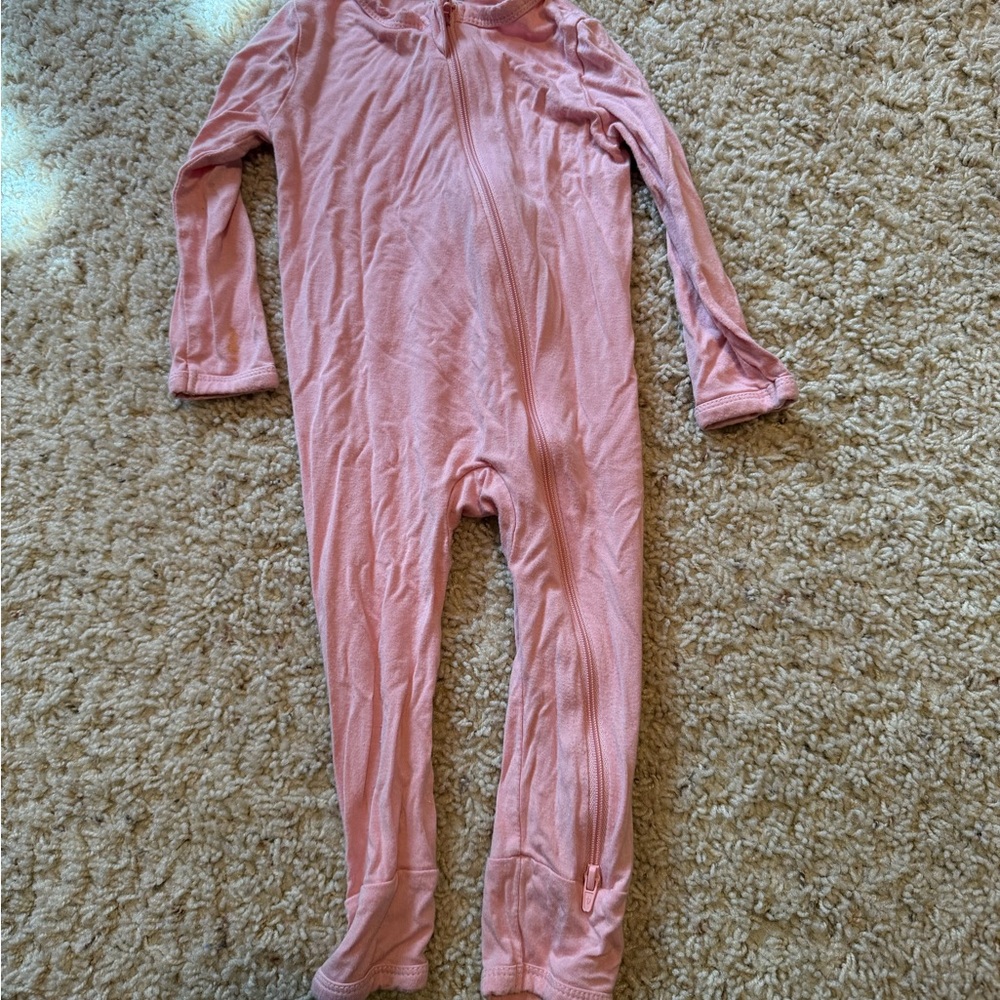 Kyte BABY Pink Zip-Front One-Piece